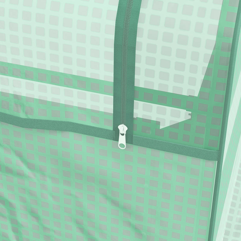 Metal Raised Garden Bed with Cover for Herbs and Vegetables Ideal for Outdoors Green Grey