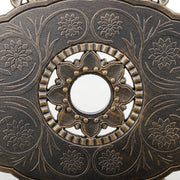 Seven Piece Cast Aluminium Garden Dining Set in Bronze Tone by Outsunny