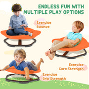 Kids Planet Shaped Swivel Sensory Chair for Balance and Coordination Training Orange AOSOM