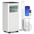 Portable Air Conditioner for Bedrooms and Small Flats with Smart WiFi Control White Homcom