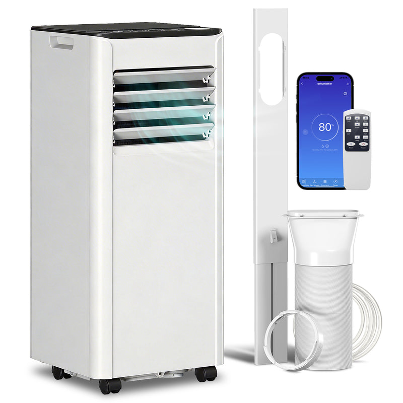Portable Air Conditioner for Bedrooms and Small Flats with Smart WiFi Control White
