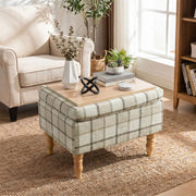Storage ottoman flip-top tray - Brown