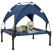 Cooling Raised Pet Bed with Breathable Mesh Ideal for Small and Medium Dogs Dark Blue