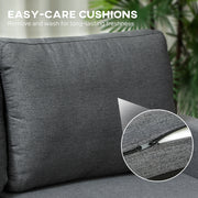 Three Seater Sofa Bed With Hidden Storage Ideal For Guest Rooms Or Lounges Charcoal Grey