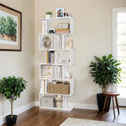 6 Tier Wooden Bookcase and Room Divider for Home Office or Living Room by Vasagle