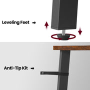 5 Tier Corner Ladder Shelf Unit for Living Room Space Saving Wood Display by Vasagle