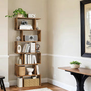 6 Tier Bookshelf and Room Divider Open Storage Bookcase for Living Room by Vasagle