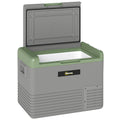 40L Portable Car Fridge Freezer with Dual Zone and LCD Display Light Green by Outsunny AOSOM
