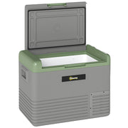 40L Portable Car Fridge Freezer with Dual Zone and LCD Display Light Green by Outsunny AOSOM
