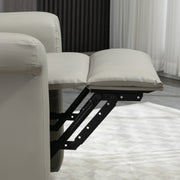 Electric Recliner Armchair with Remote and Footrest for Elderly Comfort and Support Grey