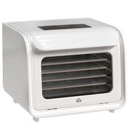 Six Tray Food Dehydrator 35-70 Degrees Centigrade Adjustable Temperature White by HOMCOM