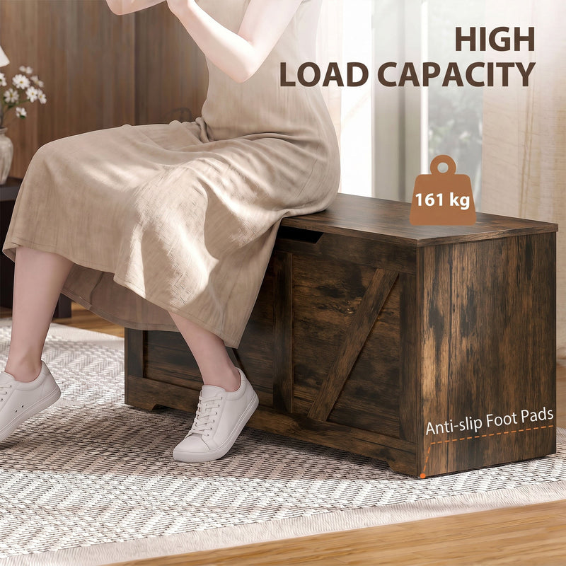 Storage bench 127L - Brown