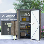 Latch door close-up with a padlock fitted and the 63 cm door opening width marked