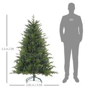 Dimensions diagram showing the 1.5 m (5ft) tree height and 1.05 m width beside a human silhouette