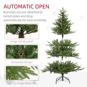 Automatic open graphic showing hinge construction, sectioned design and easy-to-shape branches