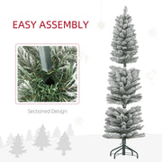 Easy assembly graphic showing the sectioned trunk design and the tree in separate sections