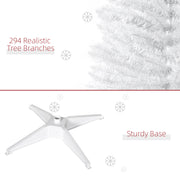 Close-up label: 294 realistic branches and a sturdy white plastic base