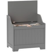 Grey 61L Home Storage Chest With Lift Top Lid And Modern Design By HOMCOM