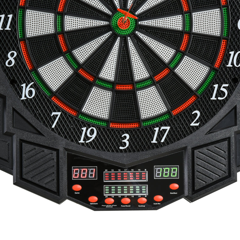 Electronic Dartboard with Automatic Scoring for Safe Family Games at Home Black