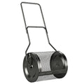 Compost Spreader with Adjustable Handle for Easy Lawn and Garden Care Black AOSOM