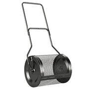 Compost Spreader with Adjustable Handle for Easy Lawn and Garden Care Black AOSOM