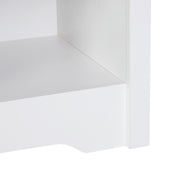 Set of 2 Bedside Tables with Drawer and Shelf for Bedroom or Lounge Storage White