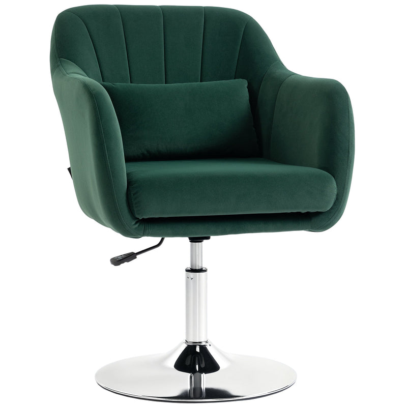 Swivel Lounge Chair Dark Green - image 1