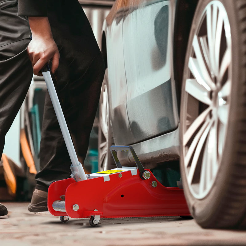 Hydraulic Trolley Jack for Easy Home Car and SUV Maintenance 2.5 Ton Red