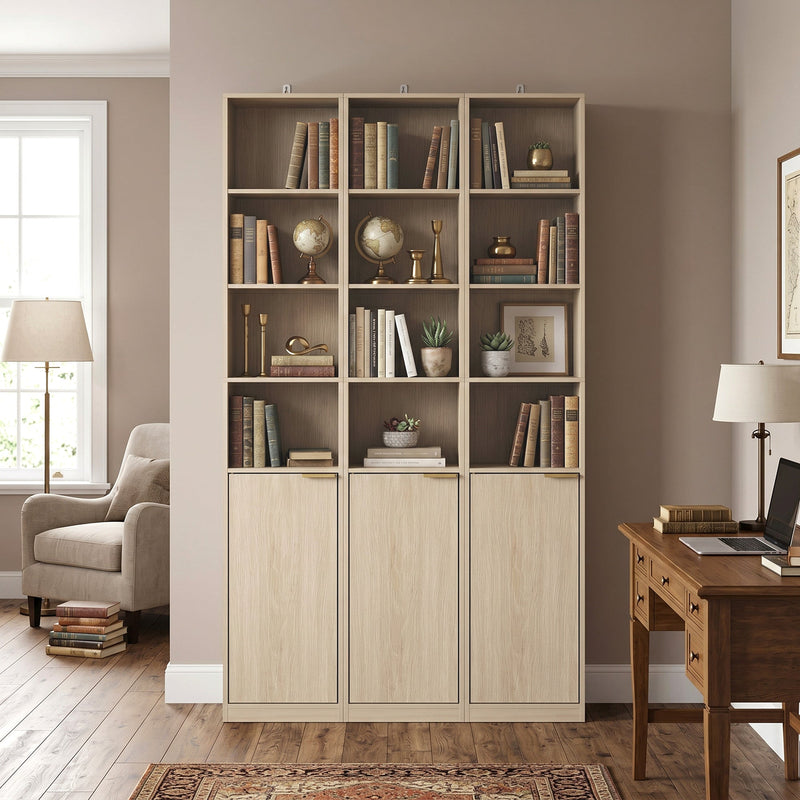 Corner Bookcase Oak Wood Effect - image 8