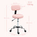 Pink 360 Degree Swivel Salon Stool with Adjustable Height by HOMCOM
