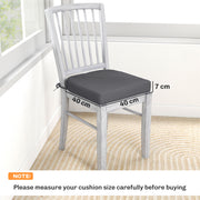 Outdoor Seat Cushions with Thick Foam Support for Garden Chairs 40 x 40 cm Dark Grey Outsunny