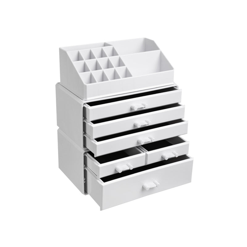 Clear Acrylic Makeup Organiser with 6 Drawers for Cosmetics and Jewellery Storage by Songmics