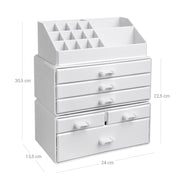 Clear Acrylic Makeup Organiser with 6 Drawers for Cosmetics and Jewellery Storage by Songmics