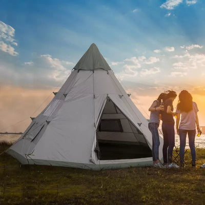 6 Man Teepee Tent, Grey