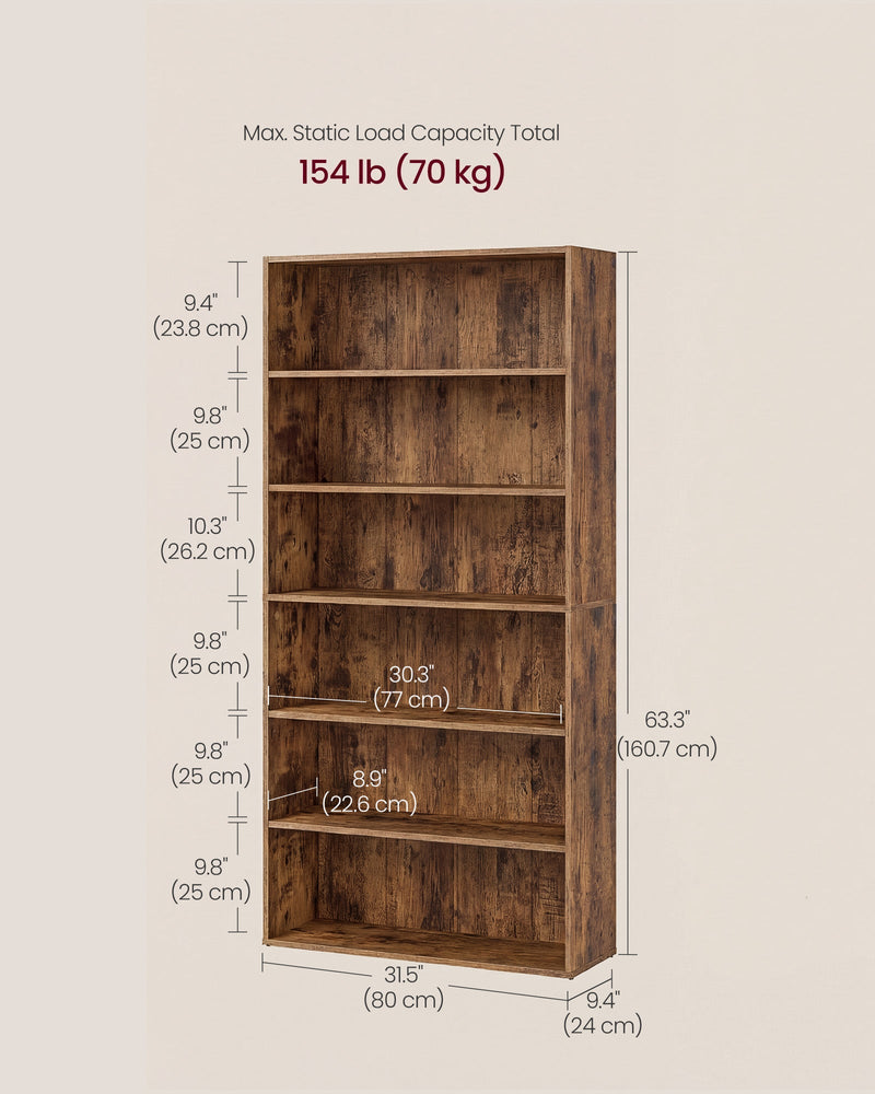 Dimension diagram showing the unit's 80 x 24 x 160.7 cm size and 70 kg total load capacity