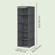 Dimensions diagram showing the organiser measuring 30 x 30 x 90 cm (W x D x H)