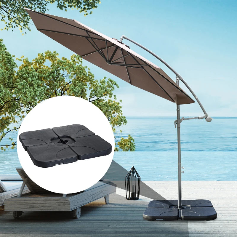 60kg Cantilever Parasol Weights, Black