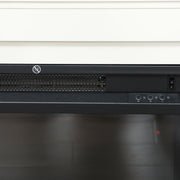 Electric Fireplace with Remote Timer and 12 Colour Flame for Living Room Heating White