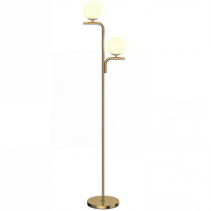 Floor Lamp with Adjustable Light Temperatures and Foot Switch for Living Room or Bedroom