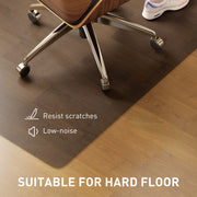 Non Slip Chair Mat for Hard Floors Protects Wood and Tile Ideal for Office Use Black