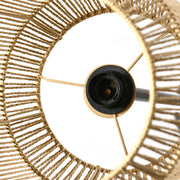 Floor Lamp with Hand Woven Rattan Shade Ideal for Cosy Living Rooms, Natural Brown