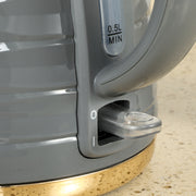 Grey 3kW Rapid Boil Honeycomb Kettle for Rapid Boiling by HOMCOM