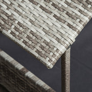 Dark Grey Wicker Dog House Rattan Pet Bed With Removable Cushion and Canopy by PawHut