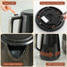 Black 1.7L 3000W Fast Boil Cordless Kettle and 2 Slice Toaster Set With 7 Browning Levels by HOMCOM