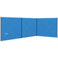 4 Pole Camping Windbreak With Steel Frame and Carry Bag For Beach or Caravan Use Blue AOSOM