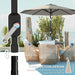 Light Grey 2.7M Garden Parasol Umbrella With Tilt and Crank by Outsunny