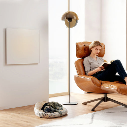 Wall Mounted Smart Electric Heater 520W with Far Infrared Heating for Home Use White