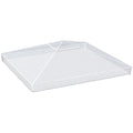 Waterproof 3 x 3m Gazebo Canopy Cover Ideal for Outdoor Events and Garden Use Grey AOSOM