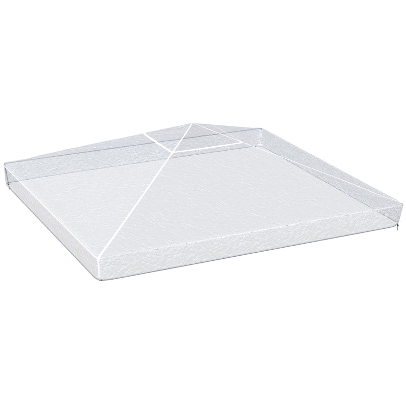 Waterproof 3 x 3m Gazebo Canopy Cover Ideal for Outdoor Events and Garden Use Grey AOSOM