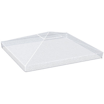 Waterproof 3 x 3m Gazebo Canopy Cover Ideal for Outdoor Events and Garden Use Grey AOSOM